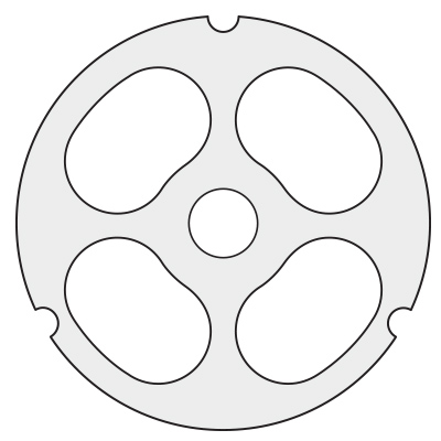 4 Hole Pre-Breaker Plate for Size 32 (3-5/16 – 100 mm)